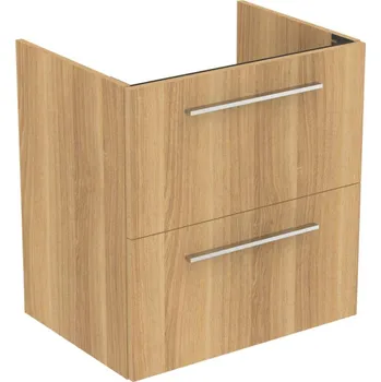 Nábytek Ideal Standard i.Life A - Skříňka pod umyvadlo, 60x44x63 cm, 2 zásuvky, dub T5255NX