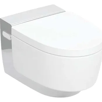 Bidet Geberit AquaClean - Elektronický bidet Mera Classic s keramikou, závěsný, TurboFlush, SoftClosing, KeraTect, bílá/lesklý chrom 146.200.21.1