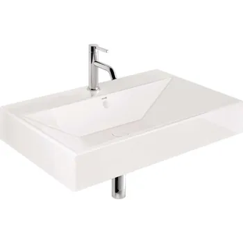 Kludi Resa - Umyvadlo 81x51 cm, s přepadem, s otvorem pro baterii, lesklá bílá 59WW8143