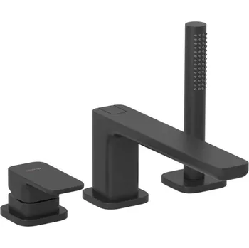 Kludi Renon - Baterie na okraj vany, 3-otvorová instalace, matná černá 424483975