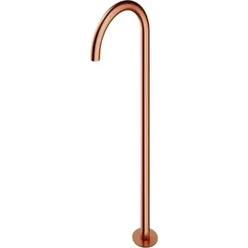 Vodovodní baterie OMNIRES Y - Vanová vpusť na podlahu s tělesem, kartáčovaná měď WWYCPB