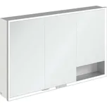 Villeroy & Boch My View+ - Zrcadlová skříňka s LED osvětlením 120x75x17 cm, 3 dvířka, bílá/šedá A48112VE