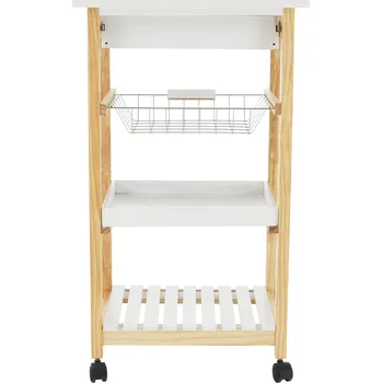 Servírovací stolek Servírovací vozík na kolečkách Rapid, bílá