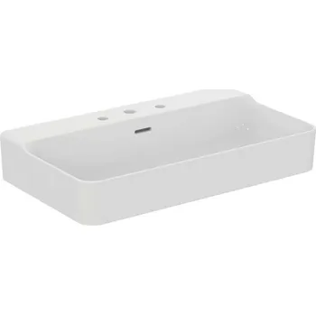 Umyvadlo Ideal Standard Conca Ceram - Umyvadlo 80x45 cm, s přepadem, 3 otvory pro baterii, bílá T379301