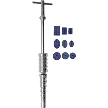 Oprava karosérie Reverzní, kluzné PDR kladivo na opravu karosérií s 9-dílnou sadou plastových podložek, Welzh (Welzh Werkzeug)