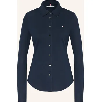 Tommy Hilfiger Dámská Košilová Halenka Z Piké, tmavě modrá, 42