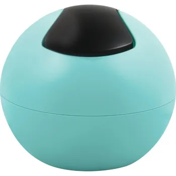 Odpadkový koš MSV-SPIRELLA S.A.S. Spirella mini výklopný odpadkový koš BOWL MATT, matně tyrkysový, plast, 1 L