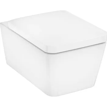 Klozet Hansgrohe EluPura Q - Závěsné WC se sedátkem SoftClose, Rimless, AquaChannel Flush, bílá 60293450