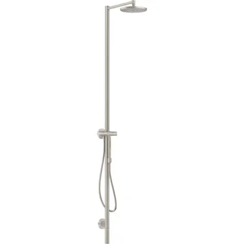 Sprchový set Axor Starck - Sprchový set s baterií, průměr 24 cm, 1 proud, vzhled nerezu 12670800