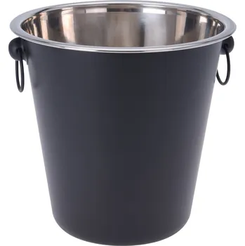 EH Excellent Houseware Černý kovový stojan na šampaňské COOLER, 20 cm