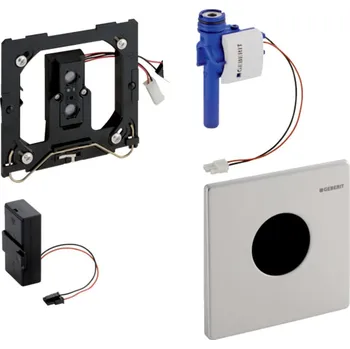 Splachovací tlačítko Geberit Splachovací systémy - Elektronické ovládání splachování pisoárů typ Mambo, bateriové napájení, kartáčovaná nerez ocel 116.033.FW.1