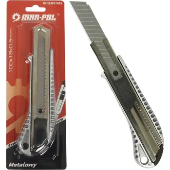 Pracovní nůž MAR-POL M51085 Odlamovací nůž 18 mm, hliníkové tělo