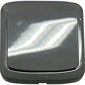 vypínač Spínač jednonásobný kompletní ABB Tango 3558A-07940 S2, IP44, řazení 7 - kouřově šedá