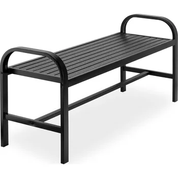 Zahradní lavice Zahradní lavička Sobo 124 cm černá