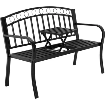 Zahradní lavice Zahradní lavička se stolkem Banco černá