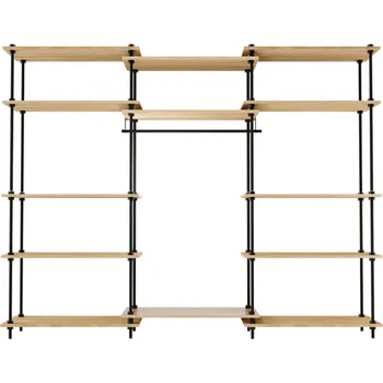 Šatní skříň AR Shelving Deco Regálový systém šatní skříň L (235 cm) antracit