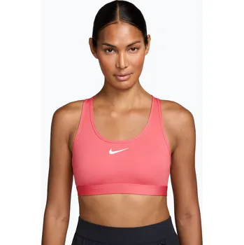 Podprsenka Sportovní podprsenka Nike Swoosh Medium Support sea coral/white