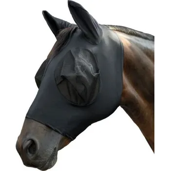 Koňská maska proti hmyzu HKM Maska proti hmyzu Essentials HKM, s ochranou uší, černá FULL