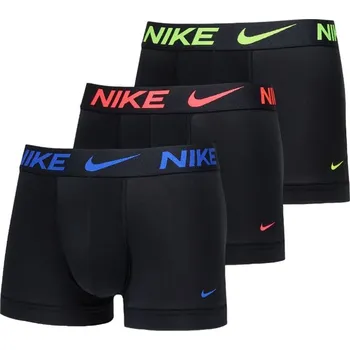 NIKE Dri-Fit Essential Micro Trunk černé 3 ks, S Sada pánského spodního prádla NIKE Dri-Fit Essential Micro Trunk černé 3 ks, S