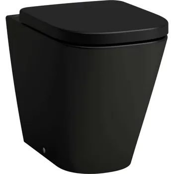 Klozet Laufen Meda - Stojící WC, vario odpad, Rimless, matná černá H8231117160001