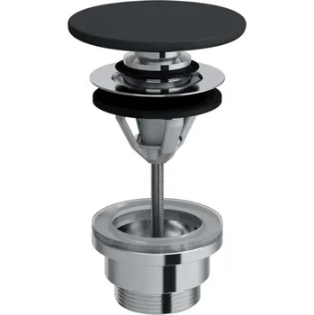 Laufen Odtokové soupravy - Uzavíratelná výpusť, Click-clack, černá H8981920200001