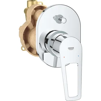 Grohe BauLoop - Baterie pod omítku, pro 2 spotřebiče, s tělesem, chrom 29041001