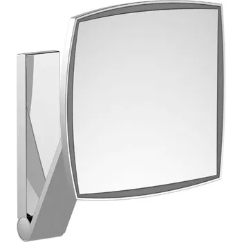 Kosmetické zrcátko Keuco - Kosmetické nástěnné zrcátko s LED osvětlením, hliník 17613179003