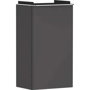 Koupelnový nábytek Hansgrohe Xelu Q - Umyvadlová skříňka, 63x34x27 cm, 1 dvířka, panty vpravo, matná šedá/chrom 54016000