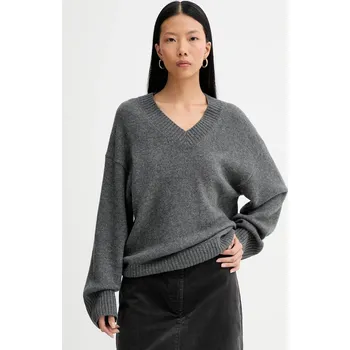 Dámský svetr Svetr s příměsí vlny Marc O'Polo 510609060235 šedá 90X, vel. L