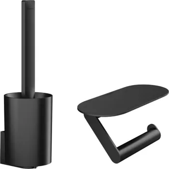 WC štětka Hansgrohe WallStoris - Set doplňků pro WC, matná černá 27969670
