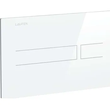 Splachovací tlačítko Laufen LIS - Elektronické ovládání splachování, sklo/bílá H8956630000001