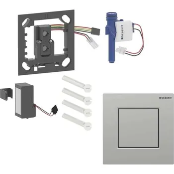 Splachovací tlačítko Geberit - Pneumatické ovládání splachování pisoáru typu 01, easy to clean, matný chrom 116.064.JQ.1