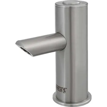 Sanela Piezo baterie - Nerezová umyvadlová baterie Piezo, regulace vody roháčky, bateriové napájení, antivandal SLU 93PB