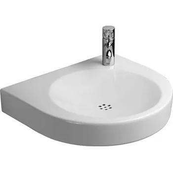 Umyvadlo Duravit Architec - Umyvadlo bezbariérové, 58x52 cm, bez přepadu, otvor pro baterii vpravo, bílá 0443580008