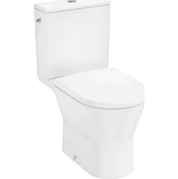 Hansgrohe EluPura Original S - WC kombi se sedátkem, zadní odpad, AquaChannel Flush, Rimless, EcoSmart, boční napouštění, bílá 60267450