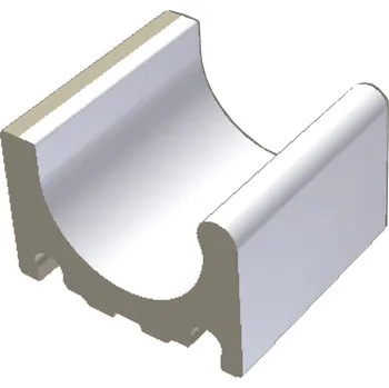 Stavební materiál RAKO Pool - Přelivový žlab bílá 21,5x20, XPP53023