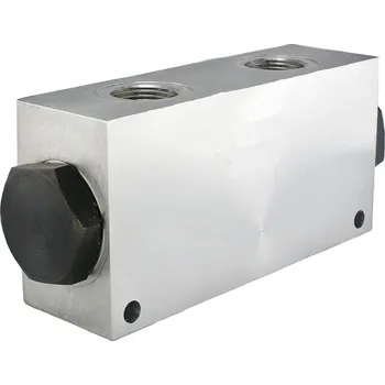 Instalatérský materiál Hydrolider Ventilový dělič 50:50 hliníkové závity: 3/4" průtok: 40-90L/min, max. tlak: 210bar