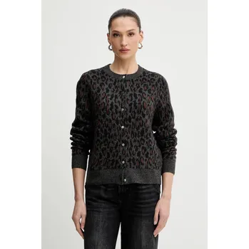 Dámský svetr Kardigan s příměsí vlny Levi's 004H1 šedá 90Y, vel. S