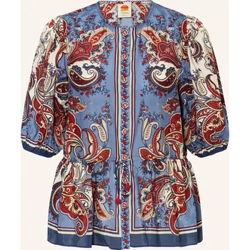 Dámská halenka Farm Rio Dámská Blůza S Volánky, modrá / krémová / tmavě...