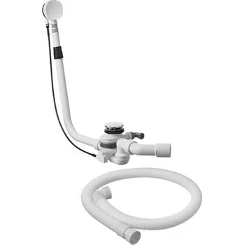 Sifon Duravit - Vanová odtoková a přepadová souprava s napouštěním, chrom 791235000001000