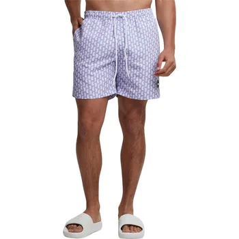 Pánské plavky Pánské šortky na plavání se vzorem Urban Classics (22 variant) Barva: fialová - mořský koník, Velikost: 5XL