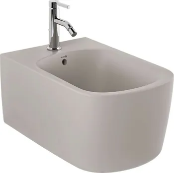 Bidet Kludi Resa S - Závěsný bidet, otvor pro baterii, matná písečně šedá 27BIW01O2