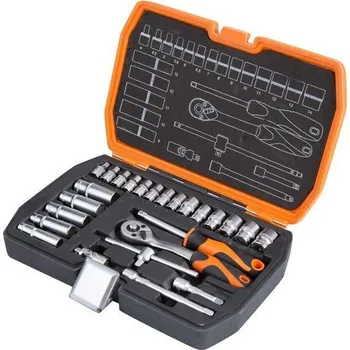 KENDO gola sada 1/4", 25-dílná, kufr, kovový závěr