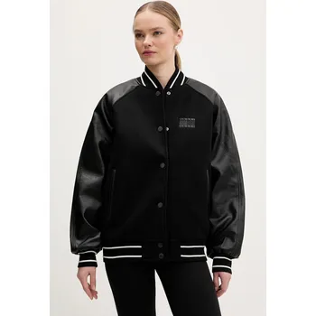 Pánská bunda Bunda s příměsí vlny Tommy Jeans DW0DW22557 černá 99X, vel. L