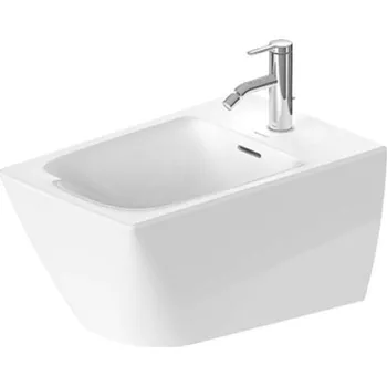 Bidet Duravit Viu - Závěsný bidet, 370x570 mm, otvor pro baterii, bílá 2292150000