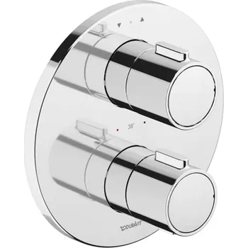 Vodovodní baterie Duravit - Termostatická baterie pod omítku, pro 2 spotřebiče, s tělesem, chrom TH4200008010