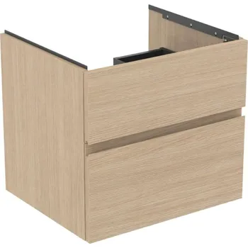 Nábytek Ideal Standard Finesse - Umyvadlová skříňka, 60x51x55 cm, 2 zásuvky, bílý dub E3395US