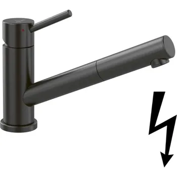 Villeroy & Boch Como - Dřezová baterie s výsuvnou koncovkou, antracit 92521105