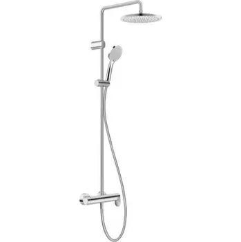 Sprchový set Duravit Wave - Sprchový set s baterií, průměr 25 cm, 3 proudy, chrom WA4280007010