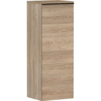 Koupelnový nábytek Hansgrohe Xelu Q - Boční skříňka 40x107x35 cm, 1 dvířka, panty vpravo, přírodní dub/matná černá 54133670